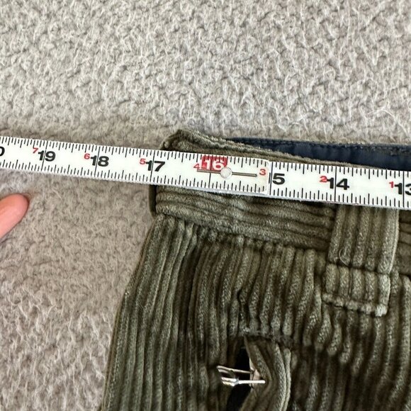 VTG Y2K Route 66 Corduroy Pants 34 x 30 Baggy Wide Leg Olive Green Cords Skater - Picture 16 of 16